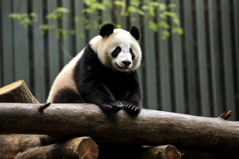 可爱的国宝大熊猫在动物园内休息,高清,摄影图,摄影图片,图片大全,摄影图免费下载